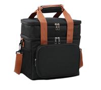 Insulated Ice Chest - Cooler Bag, Outdoor Picnic Cooler Tote | Heavy Thermal Bag With Zipper Closure And Shoulder Strap For Camping And Keeping Food And Drinks Cold For Hours