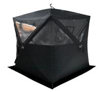 Insulated Ice Fishing Tent, Pop-Up Hub-Style Shelter for 3-5 People, Portable Ice Shanty with Carry Bag, Thermal Winter Ice House