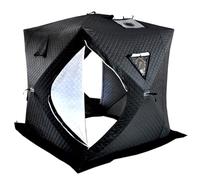 Insulated Ice Fishing Tent, Pop-Up Hub-Style Shelter for 3-5 People, Portable Ice Shanty with Carry Bag, Thermal Winter Ice House