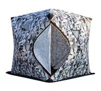 Insulated Ice Fishing Tent, Pop-Up Hub-Style Shelter for 3-5 People, Portable Ice Shanty with Carry Bag, Thermal Winter Ice House