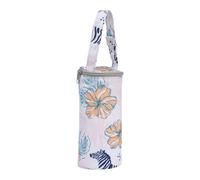 Insulated, Leak-proof Baby Bottle Bag - Multifunctional Breast Milk Cooler and Warmer, Oxford Fabric, Cotton and Aluminium Foil Construction, Portable Design with Multiple Compartments for Work, zebra