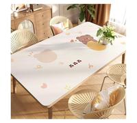 Insulated Leather Dining Table Mat | Oil Resistant Waterproof No Wash Light Leather Tabletop Protector(Yellow,80x140cm31.5x55.1in)