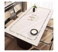 Insulated Leather Dining Table Mat | Oil Resistant Waterproof No Wash Light Leather Tabletop Protector(Color1,60x120cm23.6x47.2in)