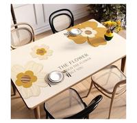 Insulated Leather Dining Table Mat | Oil Resistant Waterproof No Wash Light Leather Tabletop Protector(Light green,80x120cm31.5x47.2in)