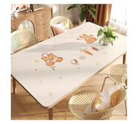 Insulated Leather Dining Table Mat | Oil Resistant Waterproof No Wash Light Leather Tabletop Protector(Red,80x120cm31.5x47.2in)