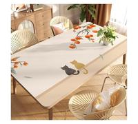 Insulated Leather Dining Table Mat | Oil Resistant Waterproof No Wash Light Leather Tabletop Protector(Red xl,70x100cm23.5x39.3in)