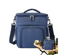 Insulated Lunch Bag, 27x18x29cm Feature with Lining, High-Capacity Storage, Reliable Moisture-Resistant Design with Oxford Finish, Travel Bag for Sports and Work Picnics Outings