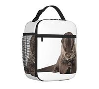 Insulated Lunch Bag Cute Animal Otter Lunch Box Picnic Bags Cooler Bag Bento Box Lunch Tote for Women Men
