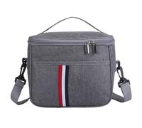 Insulated Lunch Bag, Foldable Cooler Bag for Lunch Work School Beach Picnic, Square Thermal Lunch Tote Bags for Men Women, Leak-Proof Food Drinks Storage Bag for Outdoor, Camping, BBQ, Travel