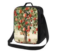 Insulated Lunch Bag for Women Men Lunchbox Fruit Under The Tree Reusable Lunch Box Leakproof Cooler Bag with Adjustable Shoulder Strap Lunch Tote Bags for Work, Travel,Outdoor