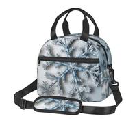 Insulated Lunch Bag for Women Men Lunchbox Transparent snowflake Reusable Lunch Box Leakproof Cooler Bag with Adjustable Shoulder Strap Lunch Tote Bags for Work,Travel,Outdoor