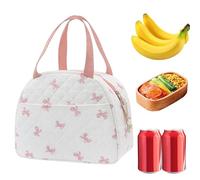 Insulated Lunch Bag For Work | Large Capacity Snack Bags: Stain Resistant Lunch Storage Bag With Cute Printed Pattern For Beach, Stay Organ