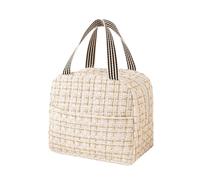 Insulated Lunch Bag for Work, Picnic & Travel - Reusable Meal Tote(Beige)