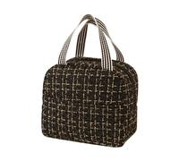 Insulated Lunch Bag for Work, Picnic & Travel - Reusable Meal Tote(Black)