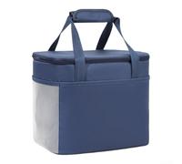 Insulated Lunch Bag Large Capacity, Multi-Compartment Cooler Bag, for Work Picnic Camping, Sturdy 600D Ox, Food Tote with Thickened Handle to Keep Meals(Cyan-L)