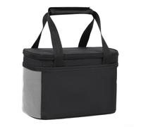 Insulated Lunch Bag Large Capacity, Multi-Compartment Cooler Bag, for Work Picnic Camping, Sturdy 600D Ox, Food Tote with Thickened Handle to Keep Meals(Black-S)
