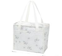 Insulated Lunch Bag Large Capacity Thermal Tote Cooler Bag, Thick PVC Lined Polyester Keeps Food Hot Or Cold For Hours, For Picnic Camping Hiking School Office(White)