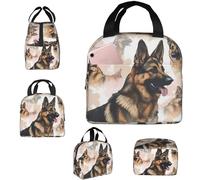 Insulated Lunch Bag Lunch Box for Men Women German Shepherd Dog Lovers Lunchbox Lunch Tote Bag for Picnic Working