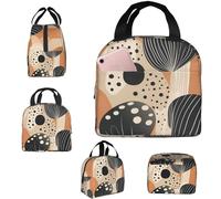 Insulated Lunch Bag Lunch Box for Men Women White Dot Color Lunchbox Lunch Tote Bag for Picnic Working