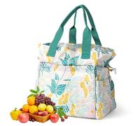 Insulated Lunch Bag - Reusable Drawstring Tote Bag, Thermal Cooler | Polyester Bead Cutting Instructions, Professional Manual Food Cutting Tool with Hand Guard for Travel,