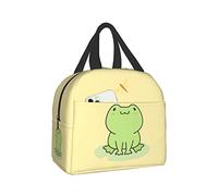 Insulated Lunch Bag Reusable Lunch Box for Women Men, Cooler Lunch Tote Bag for Picnic Office Work, Cute Kawaii Frog Gifts