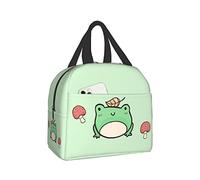 Insulated Lunch Bag Reusable Lunch Box for Women Men, Cooler Lunch Tote Bag Picnic Office Work, Cute Mushroom and Frog Gift