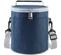 Insulated Lunch Bag, Thermal Food Cooler Box with Adjustable Strap, Waterproof Ox, Tote, for Work School Picnic Camping, Portable Meal Storage Container(Blue-S)