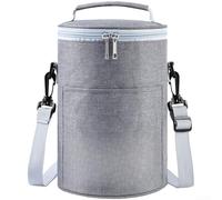 Insulated Lunch Bag, Thermal Food Cooler Box with Adjustable Strap, Waterproof Ox, Tote, for Work School Picnic Camping, Portable Meal Storage Container(Gray-M)