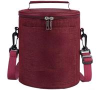 Insulated Lunch Bag, Thermal Food Cooler Box with Adjustable Strap, Waterproof Ox, Tote, for Work School Picnic Camping, Portable Meal Storage Container(Red-S)