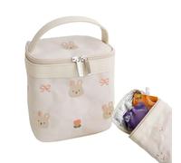 Insulated Lunch Bag with Patterned Lunch Box | Reusable Baby Food Storage Foldable Meal Holder for Work Picnic Camping Snacks