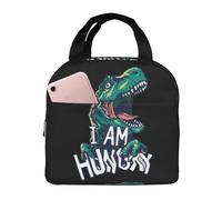 Insulated Lunch Bags For Men Women - Travel Lunch Box For Men Women, Hungry Dinosaurs Soft Lunch Tote Bag For Women Men