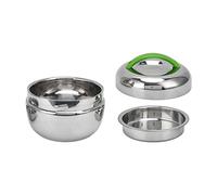 Insulated Lunch Box, Stainless Steel Lunch Box with Thermos Portable Heated Food Box with Small Plate Insulated Food Container for Students Office Worker