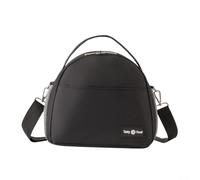 Insulated Lunch Cooler Bag with Adjustable Strap and Waterproof Interior, Designed to Keep Food Cold During For Work Travel and Outdoor Picnics (Black)