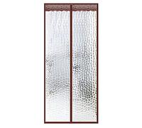 Insulated Magnetic Screen Curtain, Anti Snowstorm Thicken Folding Curtain Without Drilling, for Balcony Sliding Doors Living Room Patio - D-180x250CM
