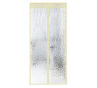 Insulated Magnetic Screen Door, Full Frame Velcro Door Curtain Winter Folding Doors Internal Auto Closer, for Balcony Bedroom, Kitchen -F-90x215CM