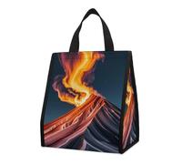 Insulated Marble Patterns Resembling Mountain Peaks Lunch Bag for Women Men 9l Leakproof Cooler Bag with Pocket Reusable Lunch Tote Snack Foldable Thermal Tote for Work Picnic Travel Beach Gym Adults