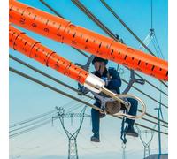 Insulated Measuring Pole, Insulated Measuring Rod for Electrical Forestry and Power Utility Work Multicolor 6-18m(Orange,15m/49.2ft)