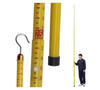 Insulated Measuring Rod, Telescoping Measuring Rod with Hook for Forestry and Power Utility, 6-18m, Pack of 4(4pack,32.8ft/10m)