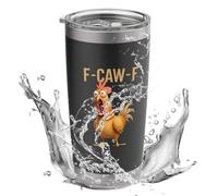Insulated Mug, 600 ml Novelty Stainless Steel Bottle - Women's Hot and Cold Drink Rooster Cup for Home Office Travel Birthday Christmas Women Friends Family Colleagues