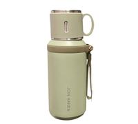 Insulated Nonrust Steel Water Bottle with Sealed Cover 6H Hot 12H Cold Retention for Backpacks Car Cup Holders Student Friendly Thermal Drink Bottle