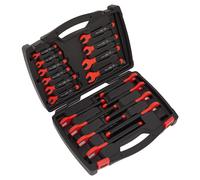 Insulated Open-End Spanner Set 18pc VDE Approved - Sealey AK63172 New