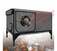 Insulated Outdoor Cat House - Large Thermal Shelter for Feral Cats, Strays & Barn Cats, Weatherproof, Cozy & Durable Design for Ultimate Protection