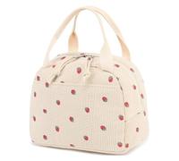 Insulated Packed Lunch Bag for Women: Leakproof Odor-Resistant Office Meal Tote with Ice Pack Pocket, Office-Ready Thermal Food Container for Business Women, Cute Compact Design for Work Commute