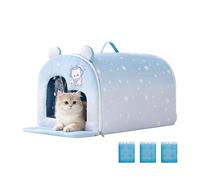 Insulated Pet House Folding Habitat with Ice Pack