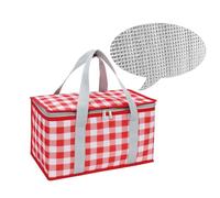 Insulated Picnic Bag 14L Picnic Baskets Shopping Bag Cooler Thermos Beach Bag Picnic Bag Tote Thermal Food Delivery Bag (red)