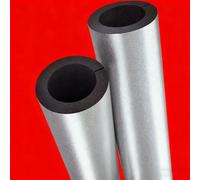 Insulated Pipe, Pipe Insulation Material, Aluminum Foil-Laminated Foam Insulation Pipe Sleeve, Thermal Insulation, Moisture-Proof, Heat Retention, Water Pipe Freeze Protection Sleeve, 95cm(114mm,30MM)