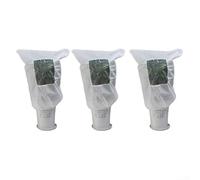 Insulated Plant Frost Covers 3 Pack with Viewing Window, Non-Woven Fabric Winter Protection Shields for Garden Outdoor Plants, 100x120cm Adjustable Drawstring