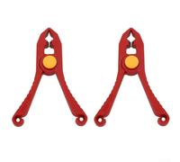 Insulated Plastic Wire Clamp 1000V Rated 5.9 Inch Large Opening 33mm Spring Hand Tool for Electricians Red VDE Material Lightweight Easy to Carry for Eq