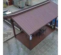 Insulated Polycarbonate Roofing Panels for Pergolas and Storage Sheds - Durable Corrugated Roofing Sheets for Motorcycle Protection