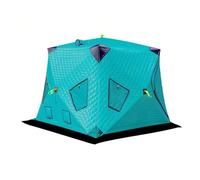 Insulated Pop-Up Ice Fishing Shelter with Carrying Bag and Anchors for 2-5 Person Comfort and Safety